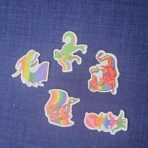 Dragons & Dinosaurs LGBT Gay Pride Stickers